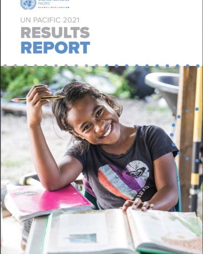 A Kiribati girl smiles at the camera